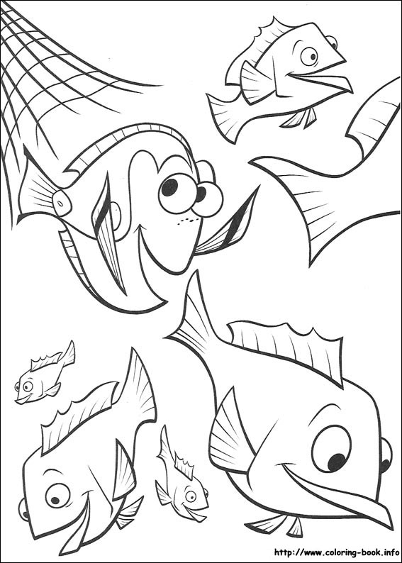 Finding Nemo coloring picture